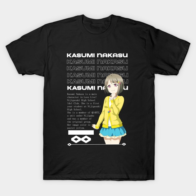 Kasumi Nakasu - Love Live T-Shirt by Araki Shop